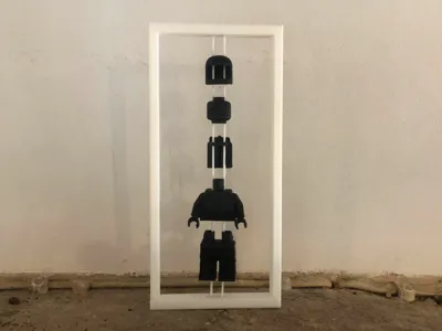 Disassembled Brick Spaceman Decor