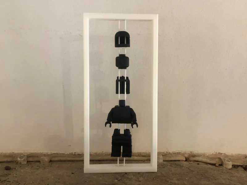 Disassembled Brick Spaceman Decor