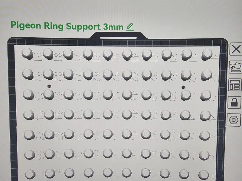 Pigeon Rings Support Plate