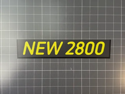 New Apache 2800 Name Plate