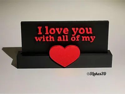 Heartfelt Love Decorative Plaque