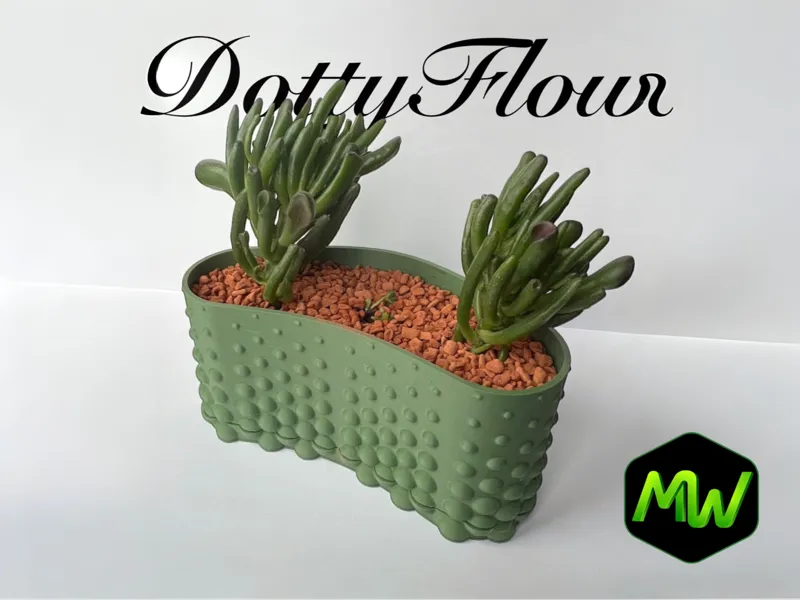 DottyFlow Organic Flowerpot