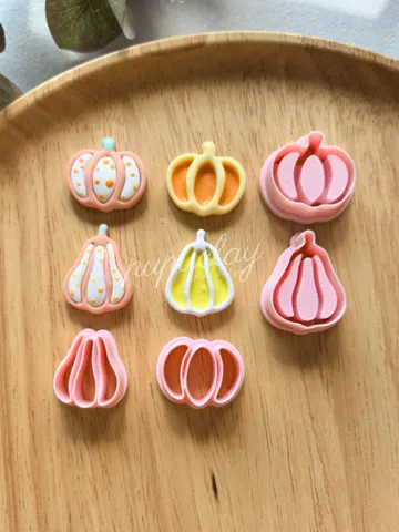 Cortador para modelado: Halloween Mini Pumpkin Polymer Clay Cutter — vista de referencia 2