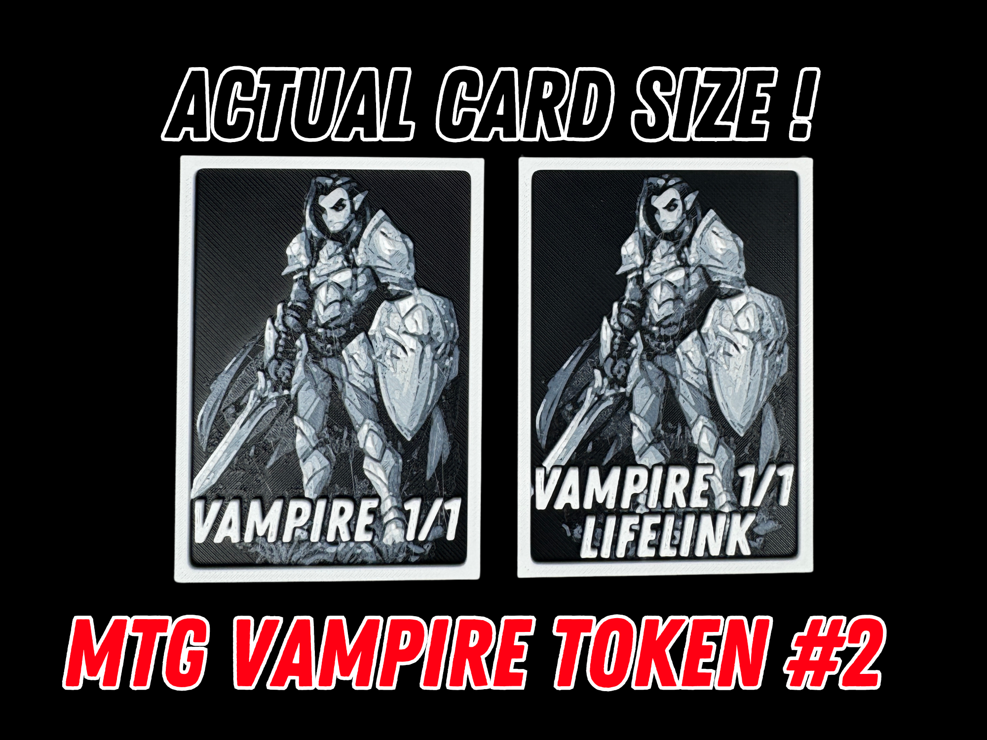 Miniatura 1 do modelo 3D Vampire Token #2 - Magic the Gathering