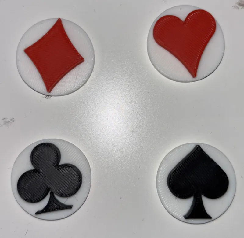 Tokens, French card deck symbol