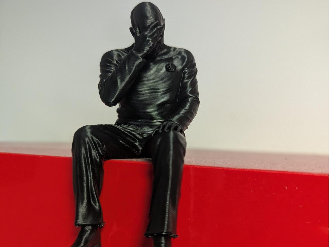 Sitting Picard Facepalm Shelf Buddy