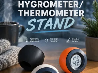 Hygrometer Thermometer Round Housing