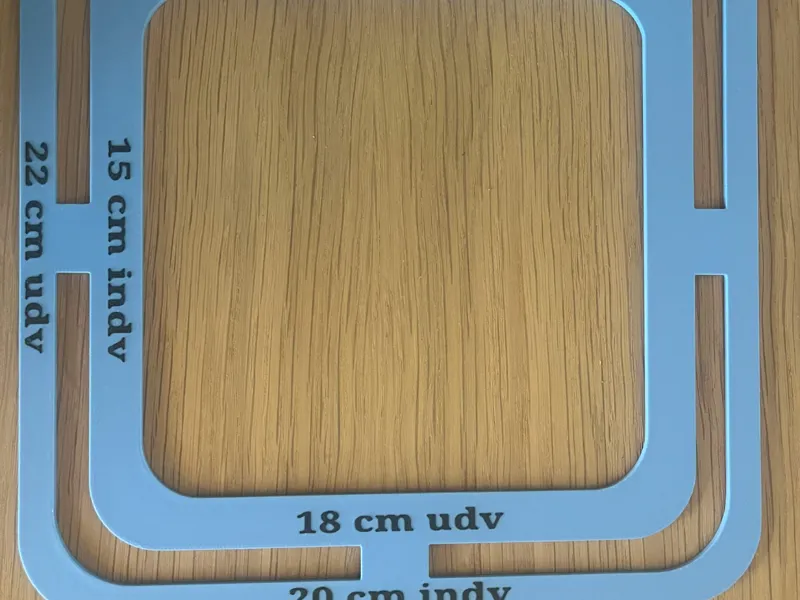 Potholder stencil / grydelap skabelon
