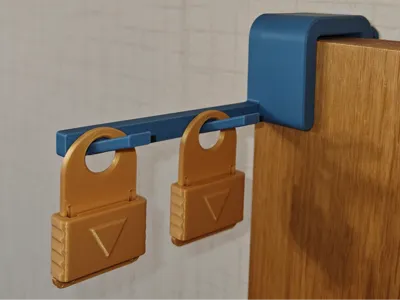 Film hanger for doors and tables/shelves