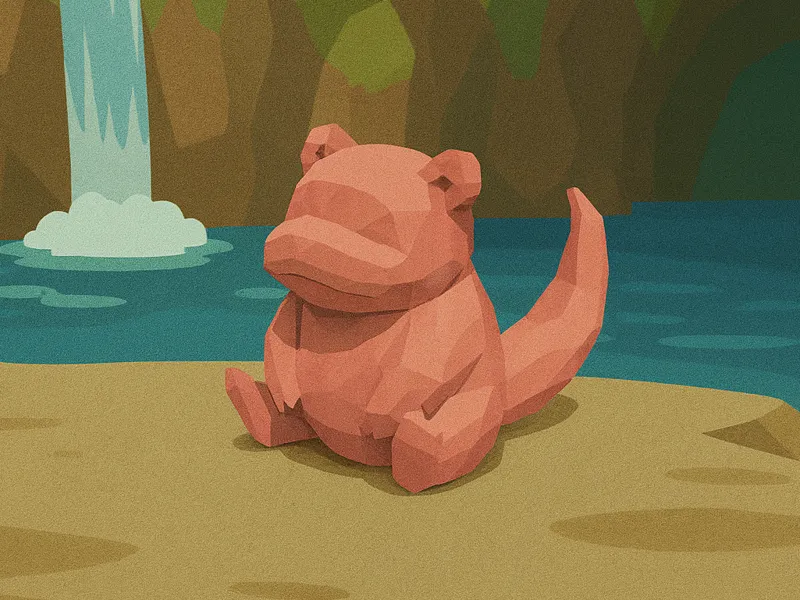 Low Poly Slowpoke