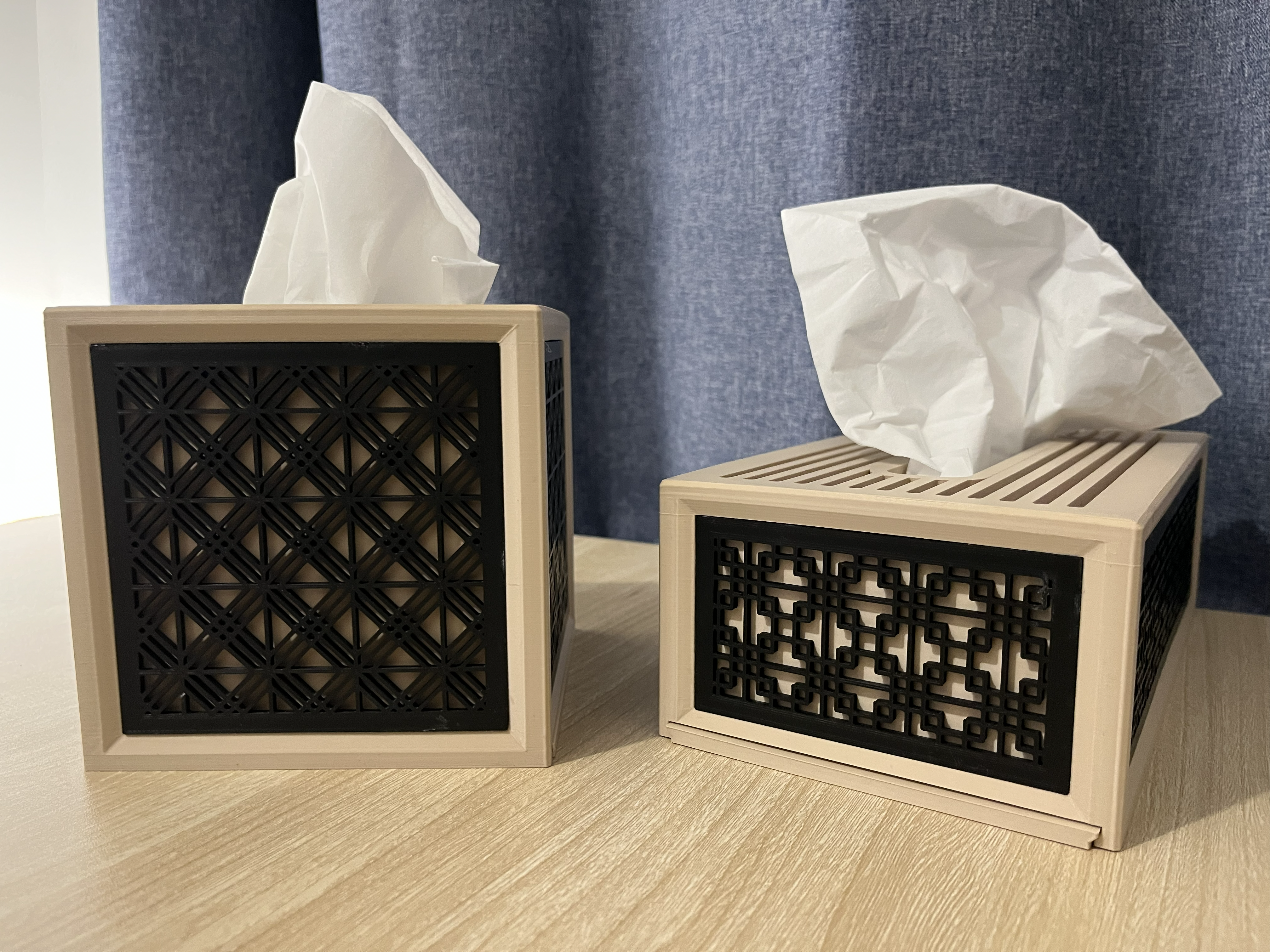 Miniatura 1 do modelo 3D Customizable Multi pattern Tissue Box 