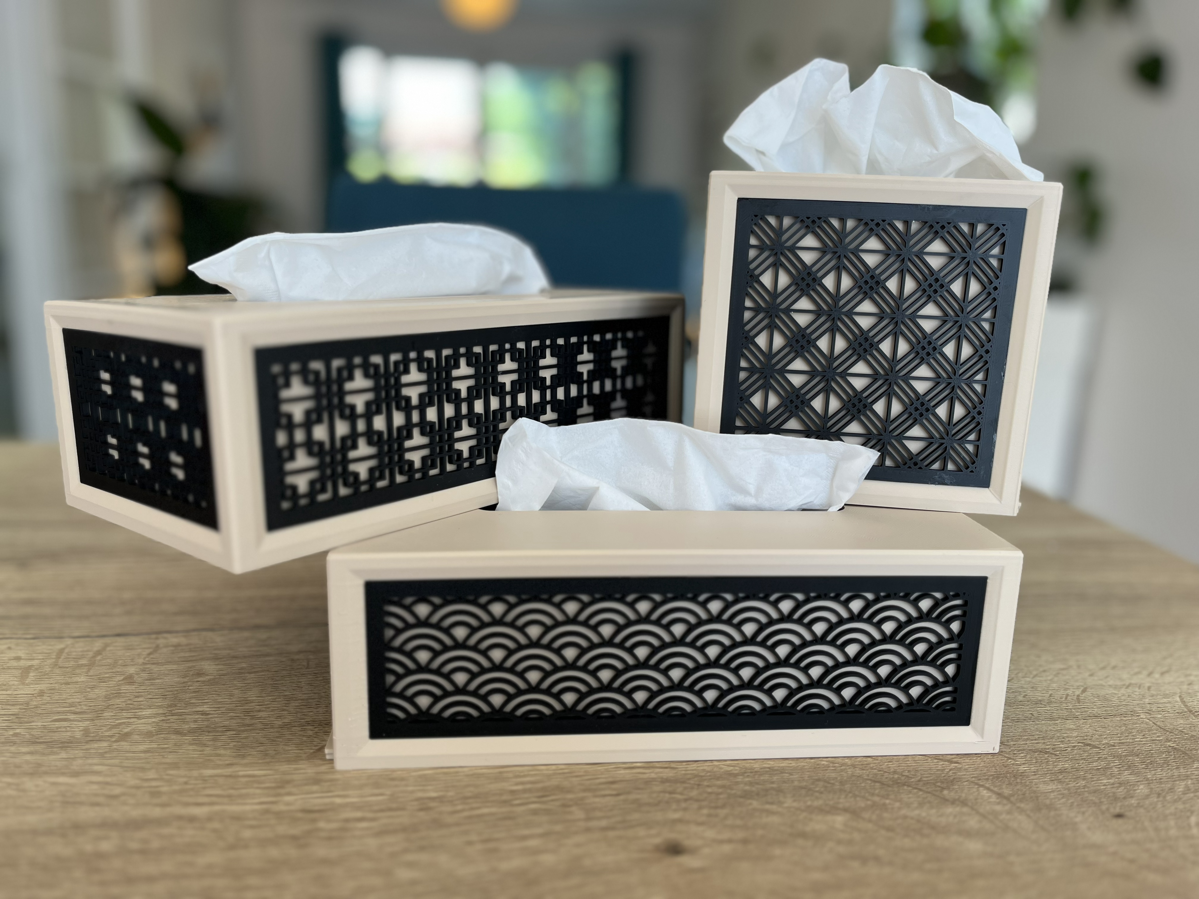 Miniatura 2 do modelo 3D Customizable Multi pattern Tissue Box 
