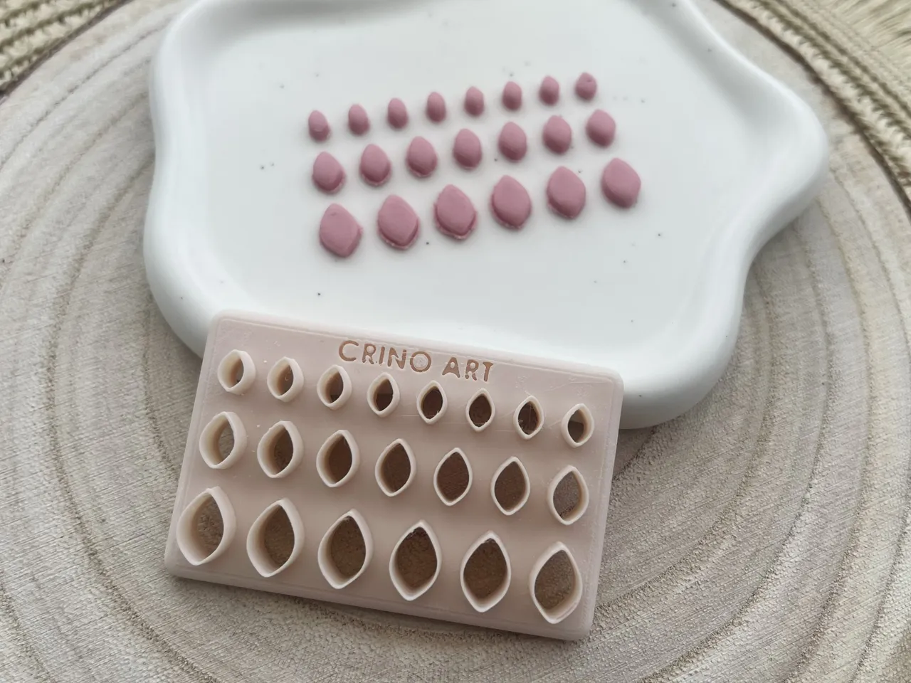 Petals Polymer Clay Earrings Multi Cutter view 3