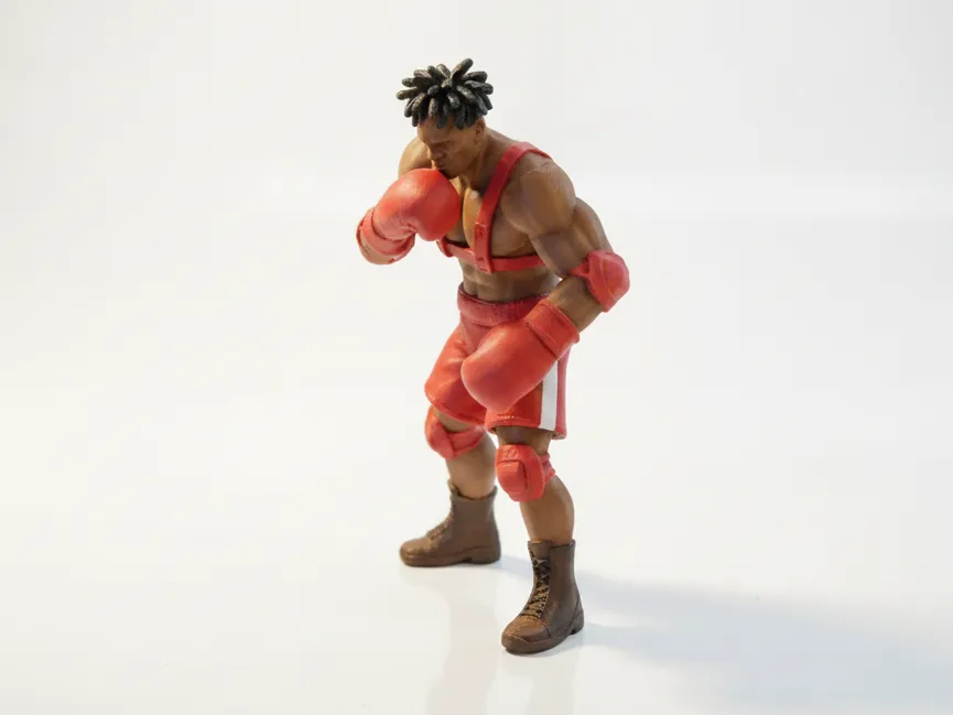 Buff Boxer Fighter Figurine 3D Printable - Free 3D Print Model - MakerWorld