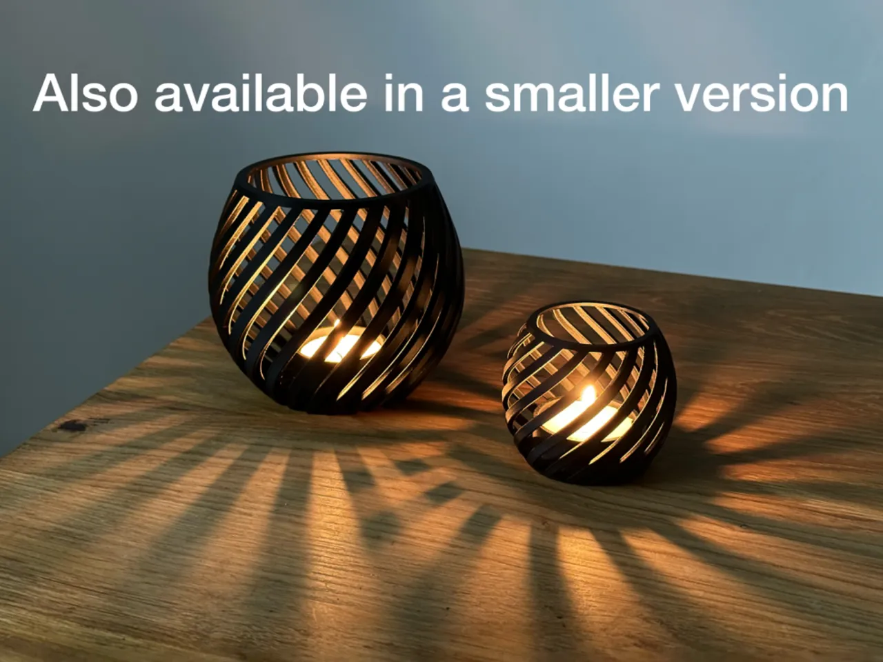 Modern Spiral Tea Light Holder view 2