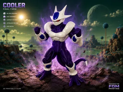 Final Form Cooler Realistic Multi-colour Statue