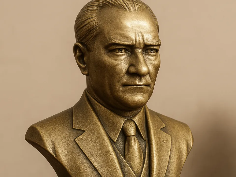 Spezielles Design, Atatürk-Silhouette und Türkiye-Karte, Ornament, Figur, Sammlerstück, Dekoration