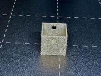 Weave surface reattached to box