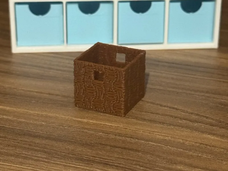 Sylvanian Families furniture - Kallax weave basket