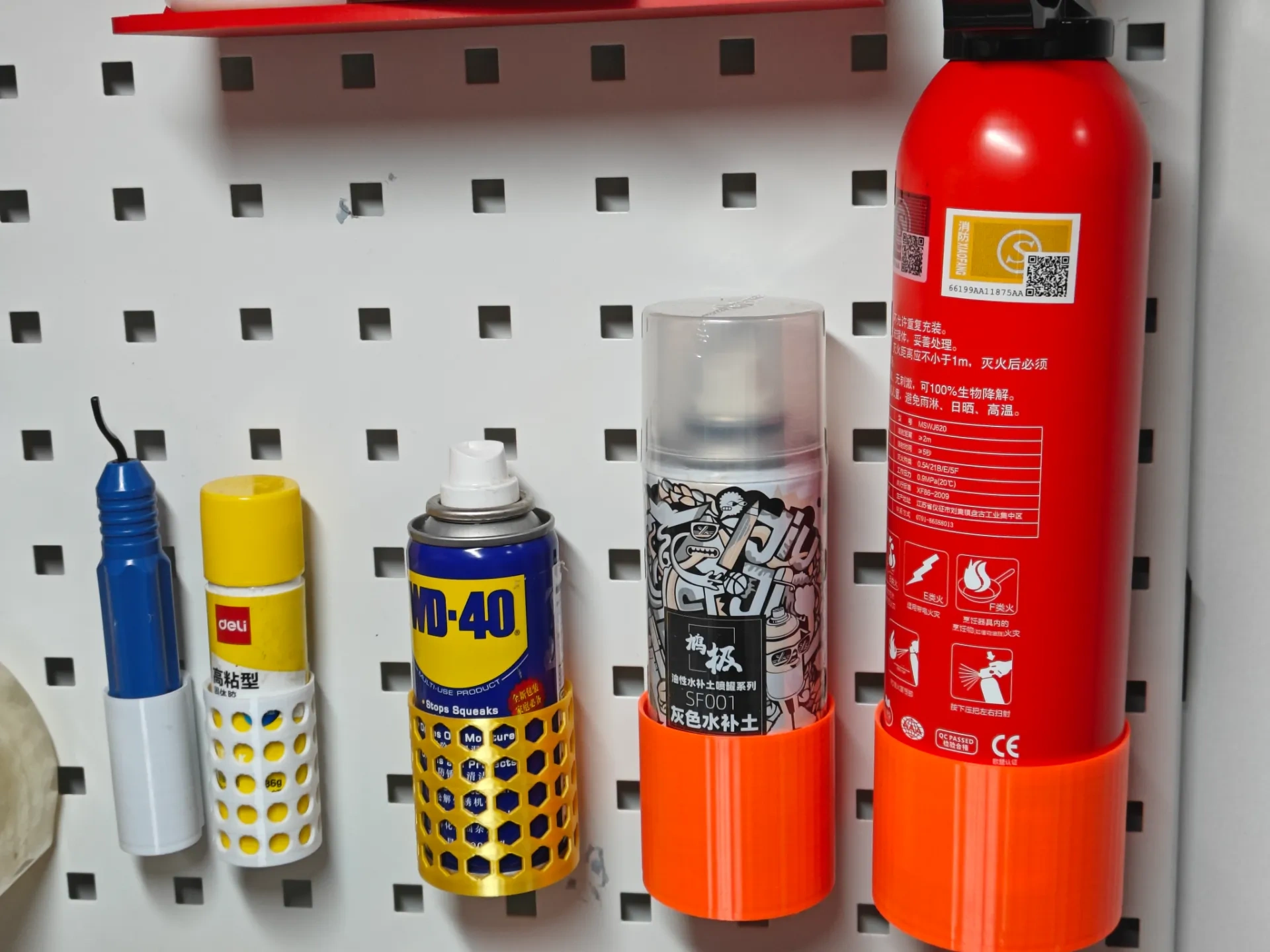 Miniatura 2 do modelo 3D 罐体、圆柱洞洞板挂架，方孔、圆孔、宜家skadis全兼容，尺寸合集