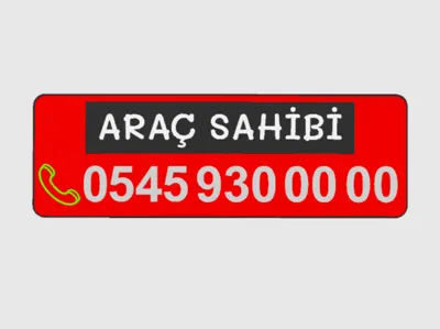 Customizable Vehicle Number Plate