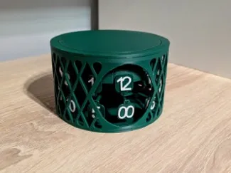 Caged Horizontal Clock