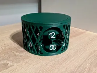 Caged Horizontal Clock