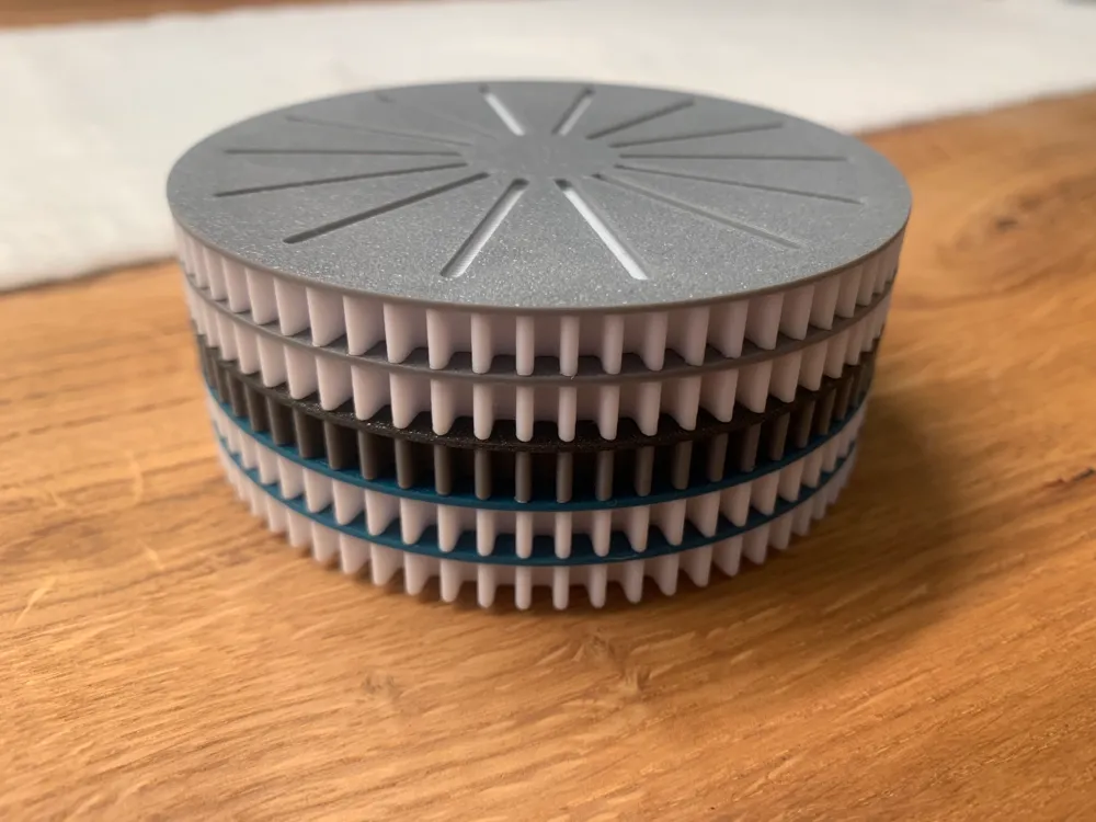 Interlocking Stacking Coaster Modern stackable coaster - 2colors (no ams needed) by Merlin - MakerWorld