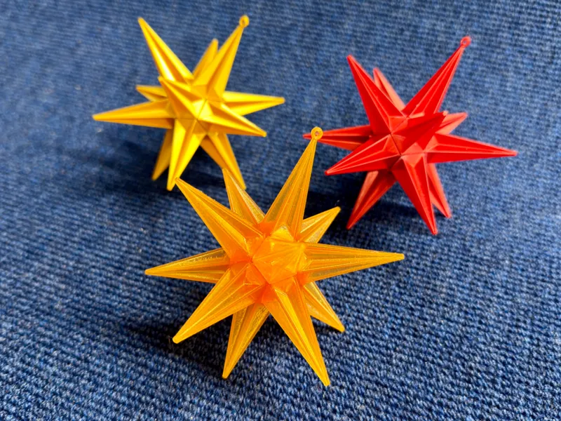 3D Stern für Weihnachtsbaum
