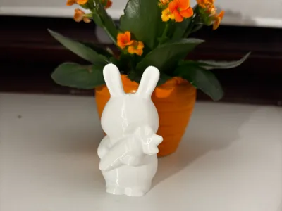 Cute Bunny with Carrot