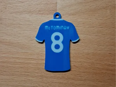 Scott McTominay Napoli T-Shirt Keychain