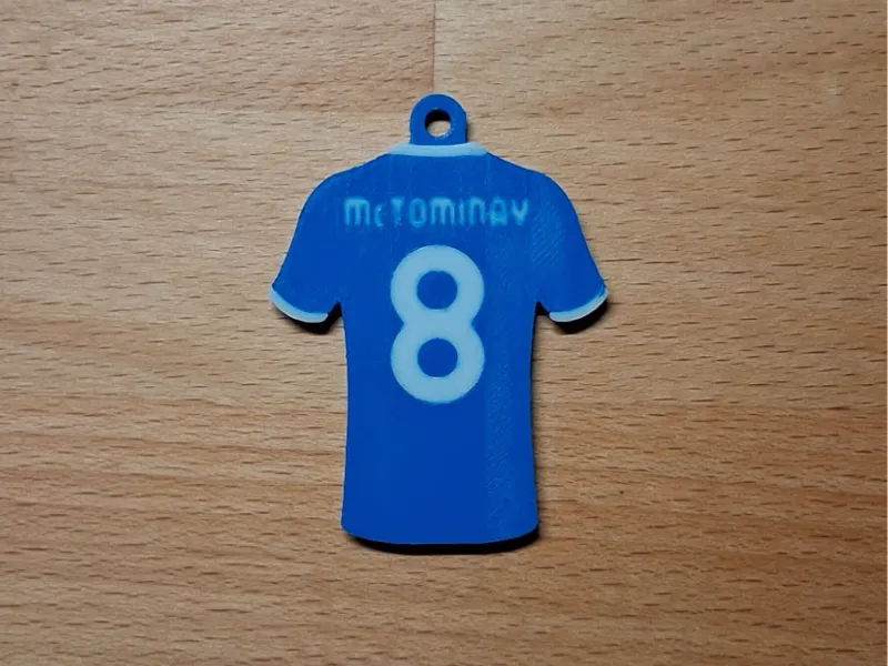 Scott McTominay Napoli T-Shirt Keychain