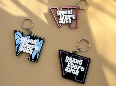GTA 6 / VI Keychain Set