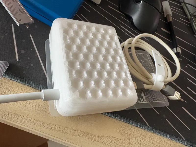 Light case for Apple140wAdapter with extensionCord