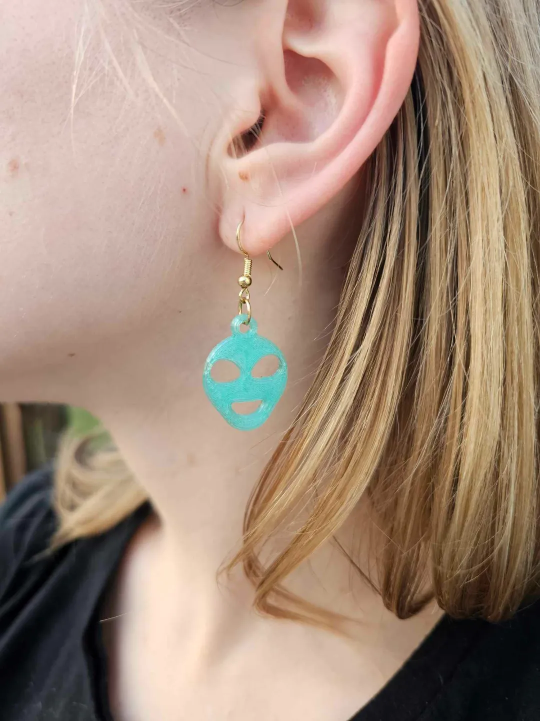 Alien Earrings view 2