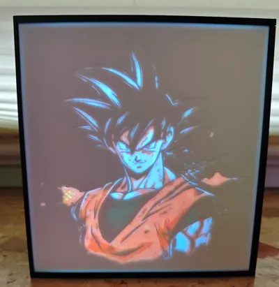 Son Goku Lithophan Lightbox