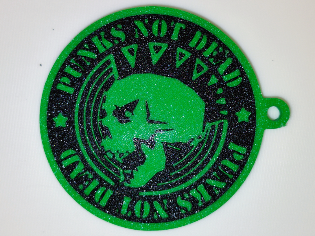 Punk's Not Dead Keychain