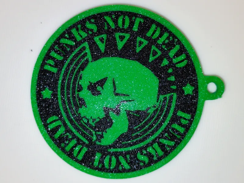 Punk's Not Dead Keychain