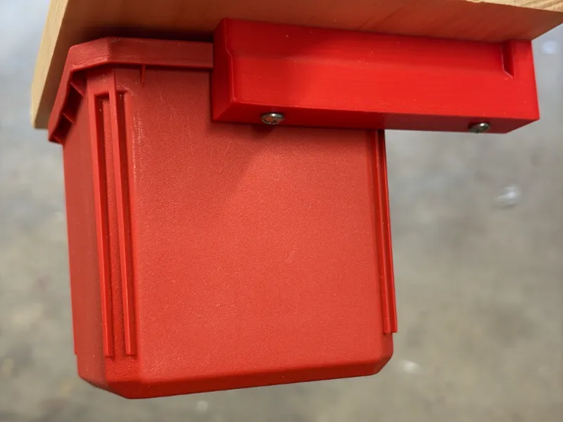 Packout Bin Holders for Under Shelf