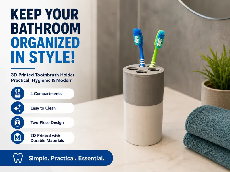 4-Toothbrush Holder (2 Parts)