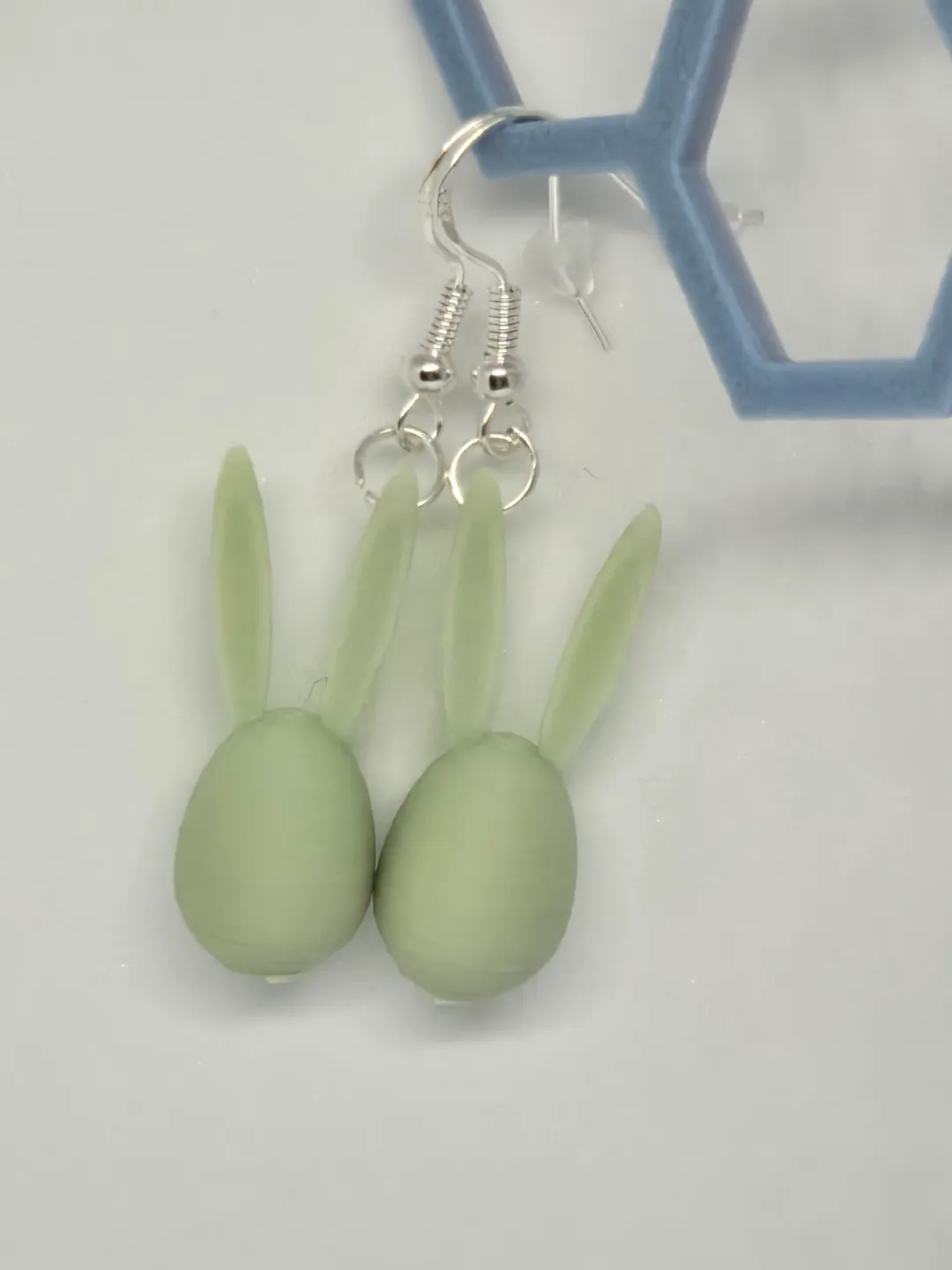 Easter earrings Egg/Bunny view 4