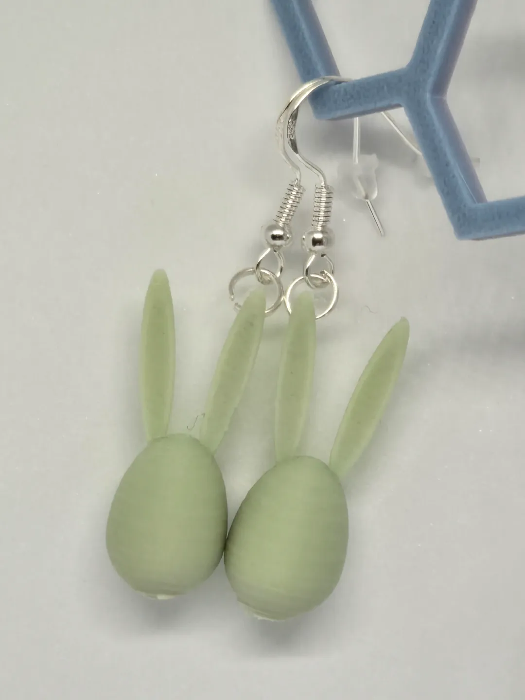 Easter earrings Egg/Bunny view 3