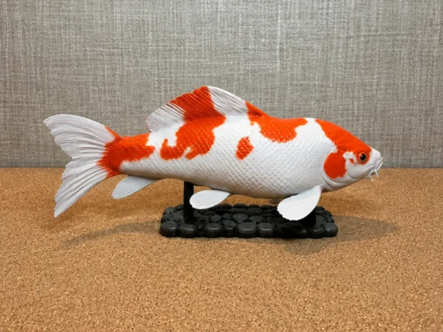 Japanese Koi Display Sculptures