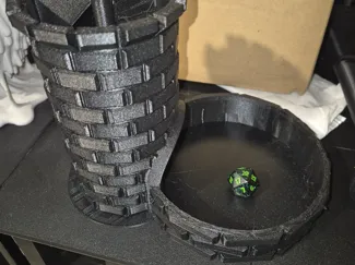 Dice tower with tray
