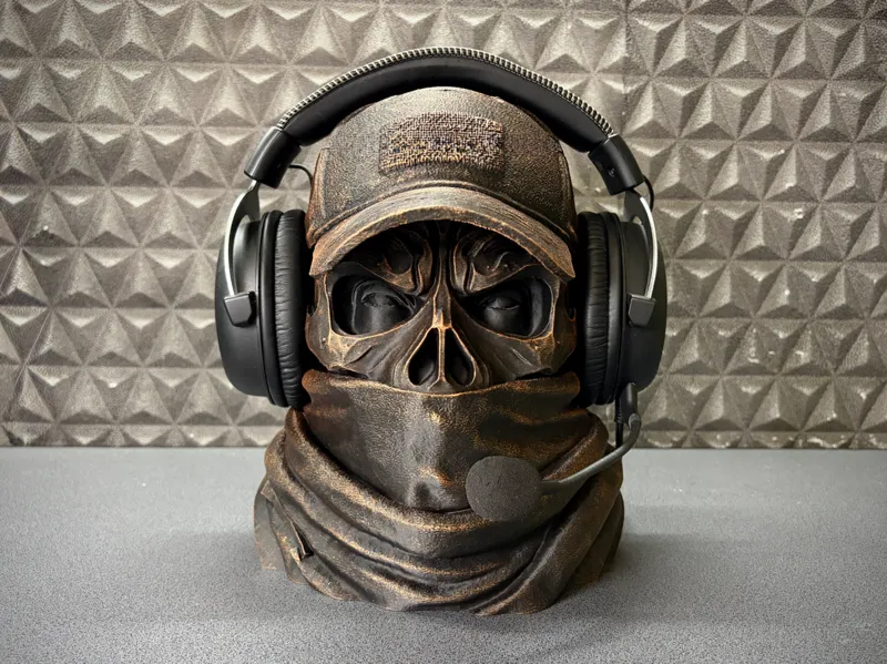 Mercenary Skull - Headphone Stand