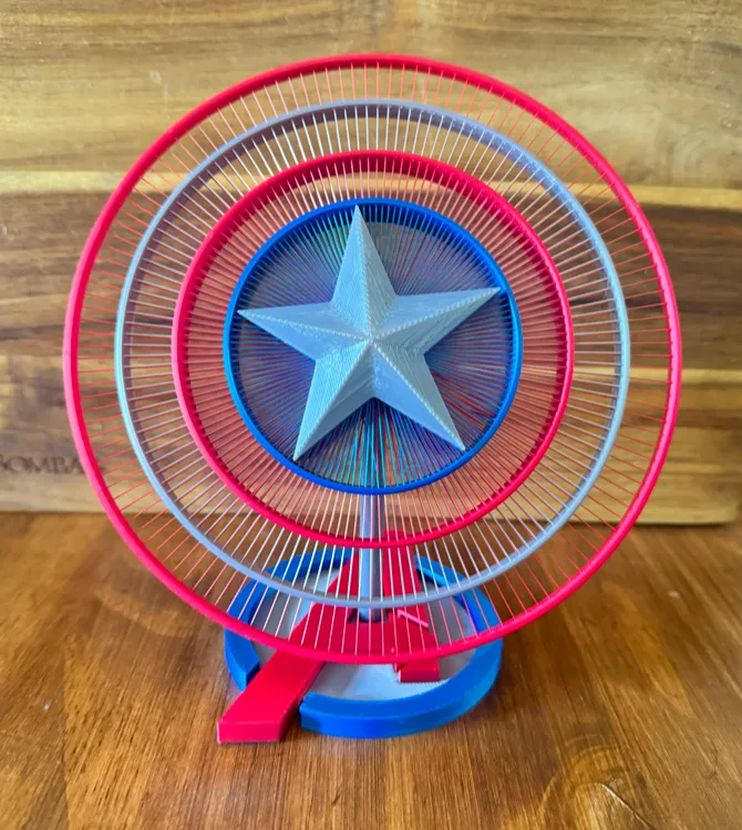 Captain America Shield String Art