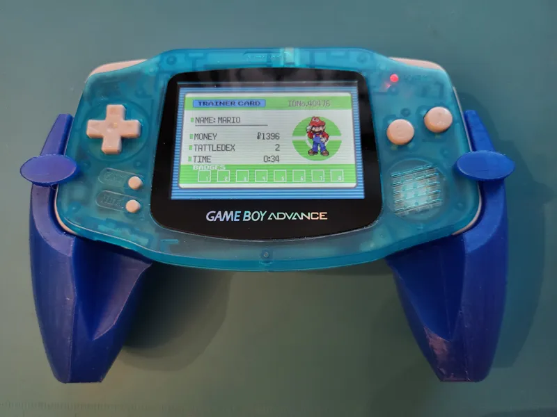 Game Boy Advance PS5 Grip (GBA, DualSense-based)