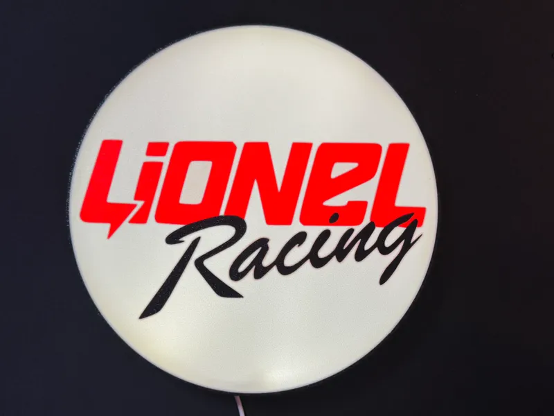 Lionel Racing Diecast Lightbox Sign