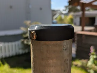 Fence Post Cap round 60mm (2.36 inch) fence posts.