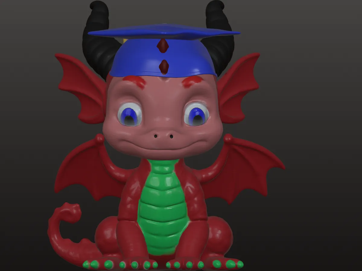 Dragón Matriculado - Modelo de impresión 3D gratuito - MakerWorld